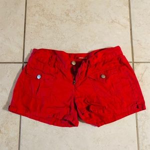 Red shorts